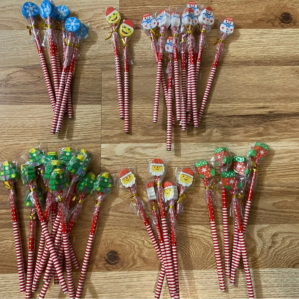 Customer Appreciation Christmas Pencils 40 Pieces NEW